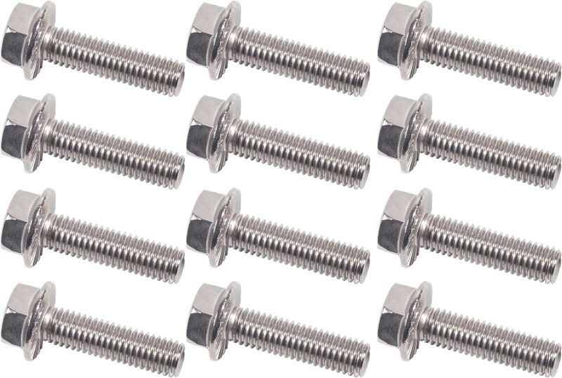 BEONEO ES75120 M8x1.25x30mm Chevy Silverado 5.3 Exhaust Manifold Bolts for LS< Exhaust Manifold Hardware Kit Stainless Steel Suburban Tahoe Express GMC Savana Sierra Yukon Envoy 4.8 6.0 6.2L 10.9 ES 75120 - Image 1